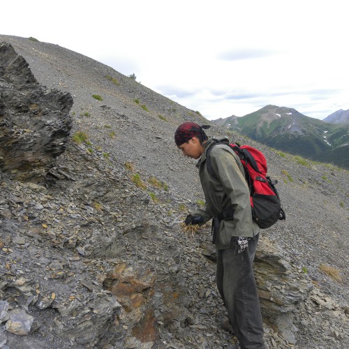 Prospecting on the Cirque East property